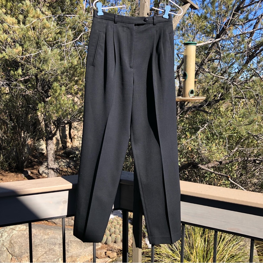 Vintage tailored 100% new FINE wool Designer quality high waist pleated trousers